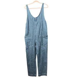 Happily Gray Baggy Fit Bib  Denim Jumpsuit/ Overalls Women's Small